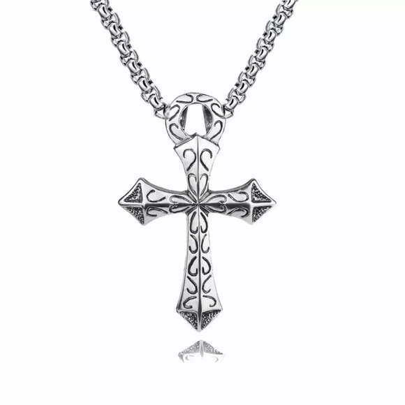 Large Silver Ankh Cross Symbol - Picture 6 of 8